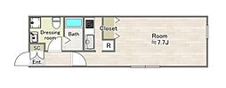 MODULOR大泉学園 1Kの間取図画像