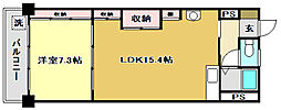 Sawabe.ms 1LDKの間取図画像