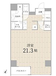 テラス銀座 1Kの間取図画像