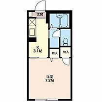 新潟県新潟市江南区亀田新明町４丁目（賃貸アパート1K・1階・24.71㎡） その2