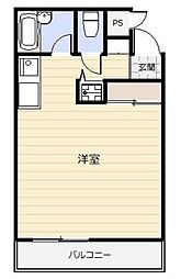 グレンドーラ ワンルームの間取図画像