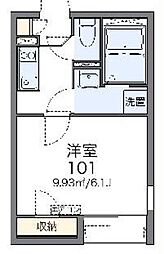 レオネクストエムズ早渕3 1Kの間取図画像