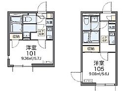 レオネクストロリエンテ 1Kの間取図画像