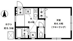 メゾンショウエイ 1階1Kの間取り