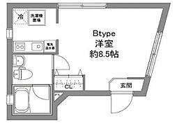 KAMIKITA TERRACE 3階1Kの間取り