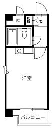 ダイアパレス御徒町第3 1Kの間取図画像