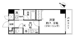 COZYCOURT三軒茶屋TOKYO 1Kの間取図画像