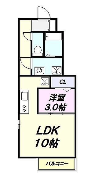 東京都八王子市東中野(賃貸アパート1LDK・1階・36.85㎡)の写真 その2