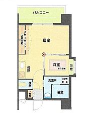 エステート・モア平尾公園通り 1LDKの間取図画像