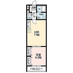 FIELD1 1LDKの間取図画像