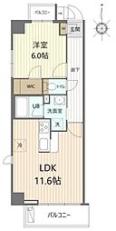 シティレジデンス東陽町 1LDKの間取図画像