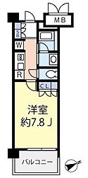 グランヴァン王子 1Kの間取図画像