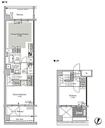 ParkCube西ヶ原STAGE 2LDKの間取図画像