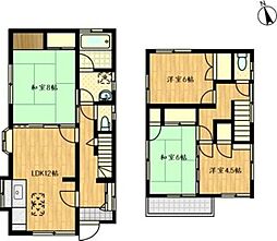 下並木戸建 4LDKの間取り
