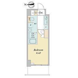 LIME RESIDENCE KAWAGUCHI EAST 1Kの間取図画像
