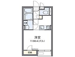 レオネクストＮＡＧＯＭＩ 2階1Kの間取り