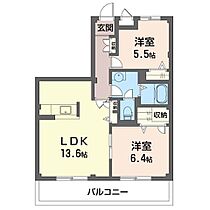 サンライズＥ 00302 ｜ 栃木県下野市文教２丁目2-5（賃貸マンション2LDK・3階・58.00㎡） その2