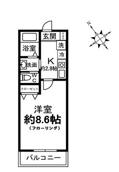 キャメル浦和美園IV ｜埼玉県さいたま市緑区美園３丁目(賃貸アパート1K・3階・26.08㎡)の写真 その2