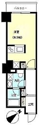 TKフラッツ渋谷 ワンルームの間取図画像