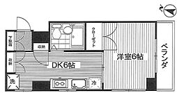 ホーユウコンフォルト板橋本町 1DKの間取図画像