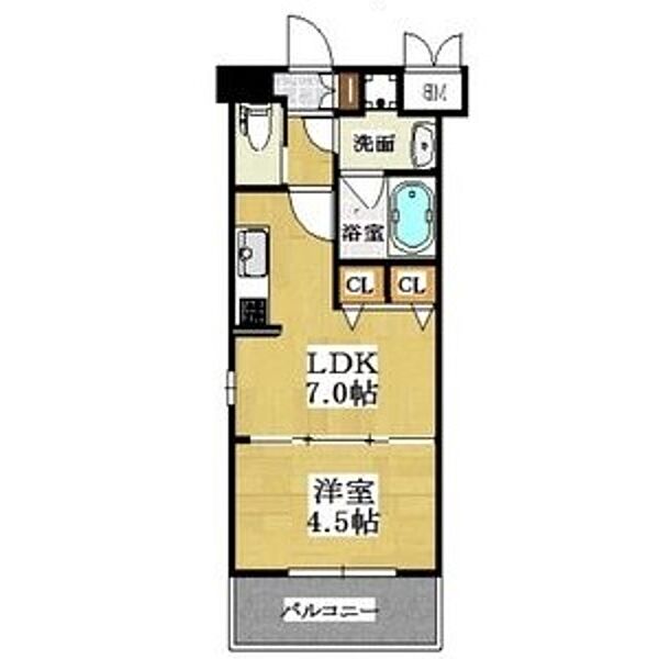 兵庫県西宮市宮前町(賃貸マンション1DK・5階・27.20㎡)の写真 その2