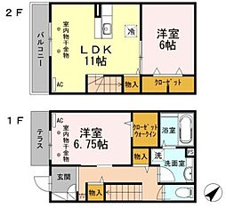 メゾン・ラマージュ 2LDKの間取り