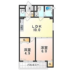 ＣＡＳＡ　ＣＡＬＭＡ菱木 2階