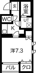 JR東海道本線 沼津駅 徒歩3分の賃貸マンション 4階1Kの間取り