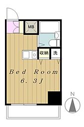 サイトピア ワンルームの間取図画像