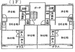 クレスト和敬B 3DKの間取図画像
