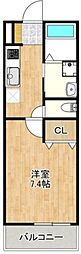 Maison Claire南柏 1階1Kの間取り