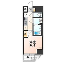 Osaka Metro長堀鶴見緑地線 大正駅 徒歩8分の賃貸マンション 12階1Kの間取り