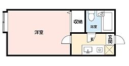 グリーンヒル西川口 1Kの間取図画像