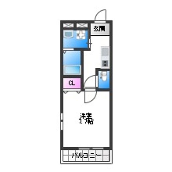 フジパレス長原駅西I番館 ｜大阪府大阪市平野区長吉長原４丁目(賃貸アパート1K・1階・27.20㎡)の写真 その2