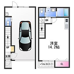ローズドゥブーケ ワンルームの間取図画像