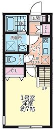 シティハイツ関口 1Kの間取図画像