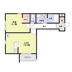 フォレストメゾン773 1LDKの間取図画像