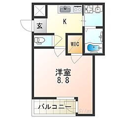 セ・パルティ住之江壱番館 1Kの間取図画像