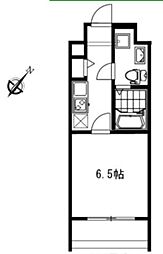 フォセット南行徳 1Kの間取図画像