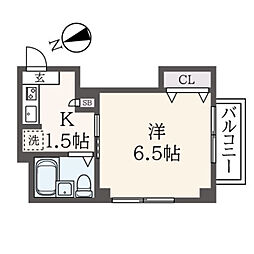 ポートライフ・ケイ河村ビル 1Kの間取図画像