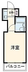 スカイコート千歳烏山 ワンルームの間取図画像