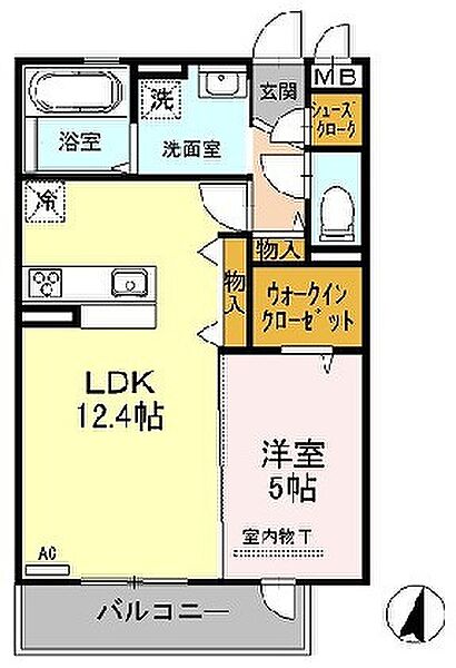 ディイゾラ北野田 ｜大阪府堺市東区北野田(賃貸アパート1LDK・3階・45.29㎡)の写真 その2