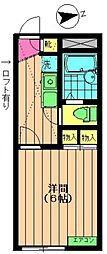 HMN 1Kの間取図画像