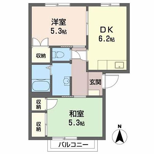 ハーティハイツ繁本 A0202｜愛媛県新居浜市繁本町(賃貸アパート2DK・2階・42.72㎡)の写真 その2