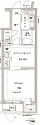 リルシア方南町2 1DKの間取図画像