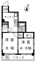 フルハウス 2Kの間取図画像