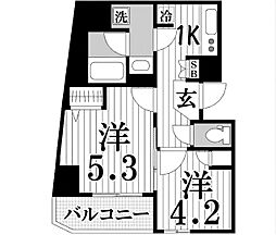 アイル押上ノルドドゥーエ 2Kの間取図画像