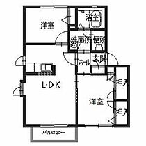 メゾンドール山手Ｃ・Ｄ C202 ｜ 兵庫県相生市山手２丁目304（賃貸アパート2LDK・2階・50.78㎡） その2