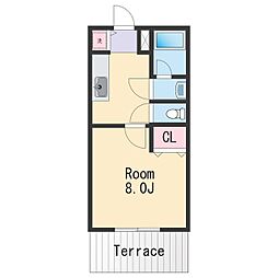 Ｔ・Ｈパレス今福 1階1Kの間取り