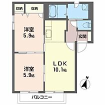 ロイヤルハイツ　Ｉ 201 ｜ 岩手県盛岡市三本柳2-42-13（賃貸アパート2LDK・2階・50.00㎡） その2